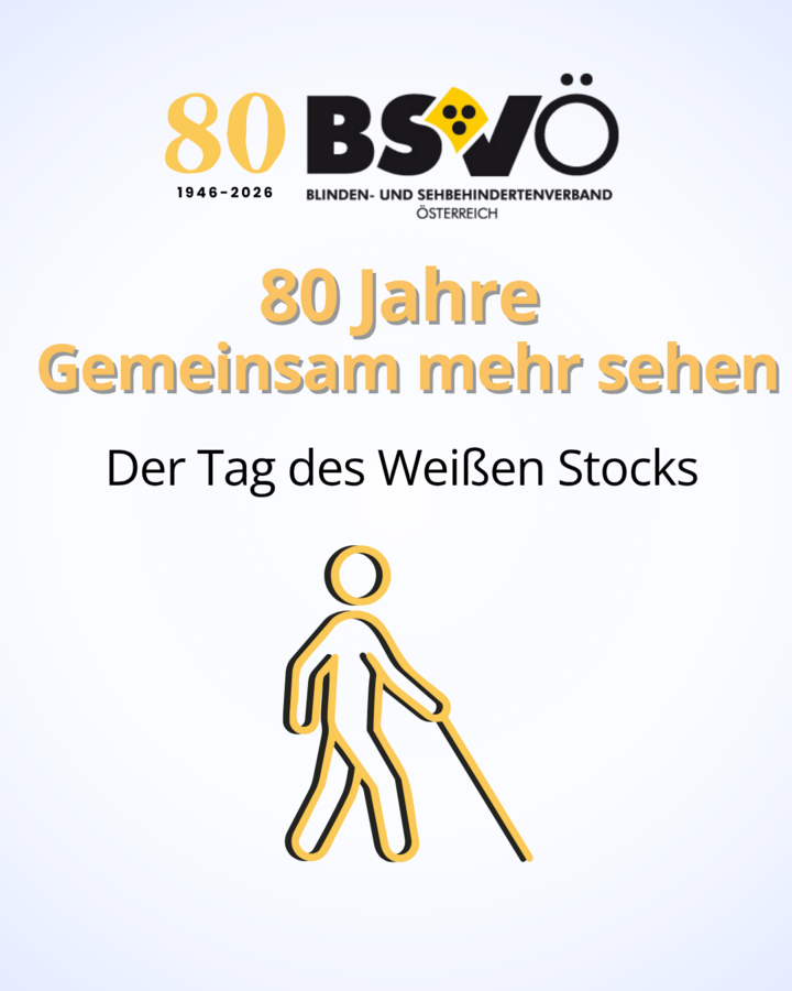 Tag des Weißen Stocks - 80 Jahre Gemeinsam mehr sehen