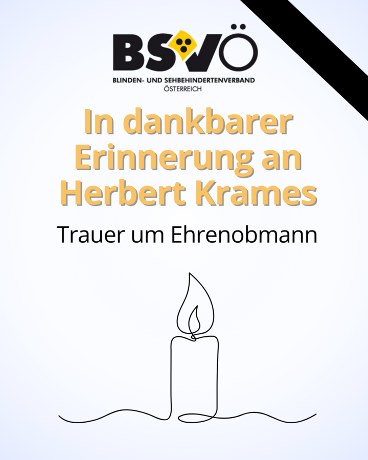 In dankbarer Erinnerung an Herbert Krames. Trauer um Ehrenobmann.