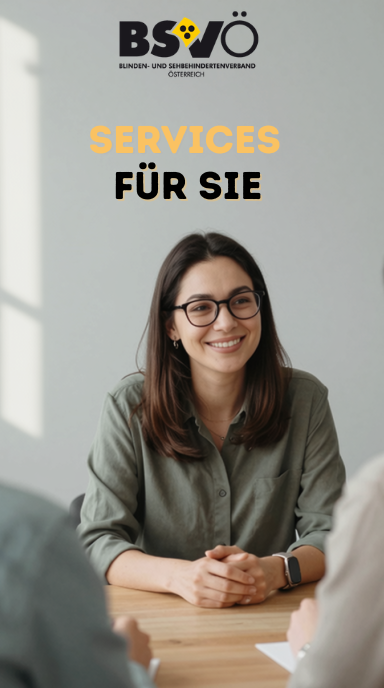 Services. Eine junge Frau leitet ein Beratungsgespräch