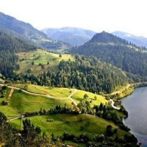 Blick auf die grünen Hügel des ungarischen Örsèg Nationalparks ©bsvö