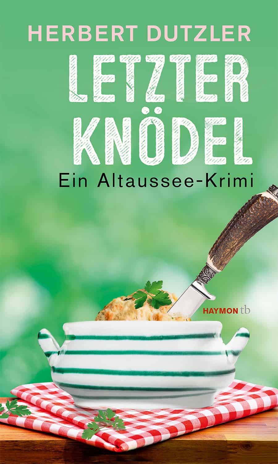 Cover: Gmunder Keramik Schüssel, darin ein Semmelknödel mit Messer