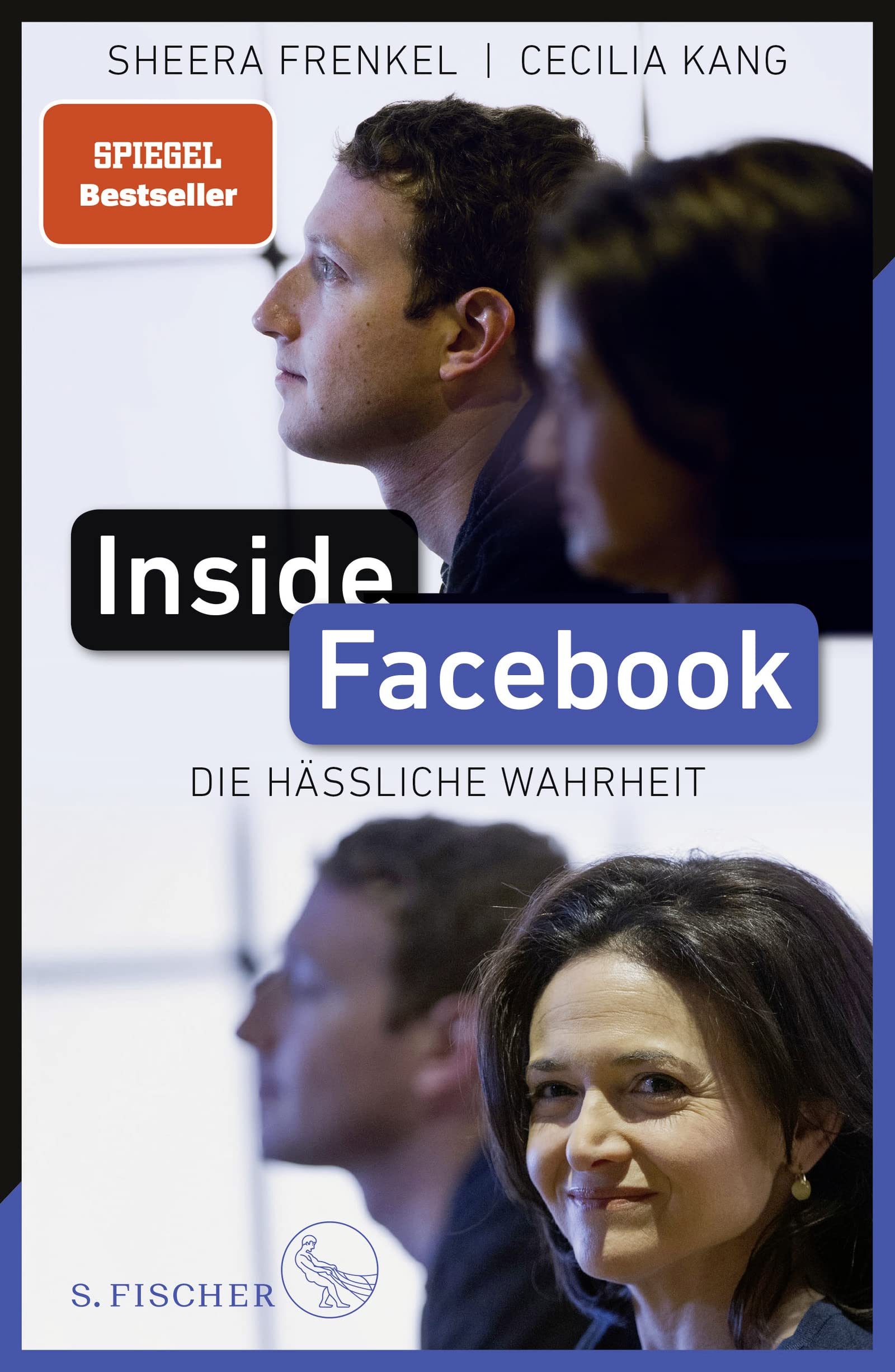 Buchcover: inside Facebook. Mark Zuckerberg und Sheryl Sandberg im Profil