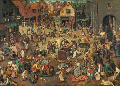 Pieter Bruegel d. Ä. "Kampf zwischen Fasching und Fasten" © Gemäldegalerie