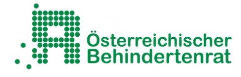 Logo des Österreichischen Behindertenrates © Österreichischen Behindertenrates