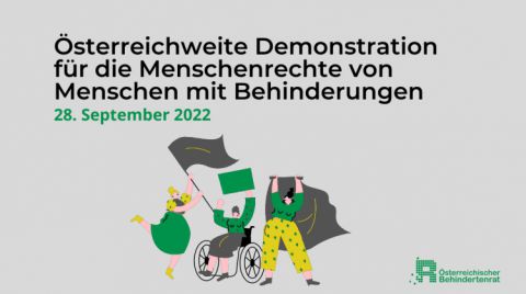 Demo-Ankündigung © Österreichischer Behindertenrat