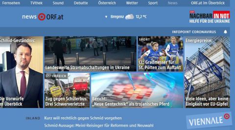 ORF blaue Seite © ORF