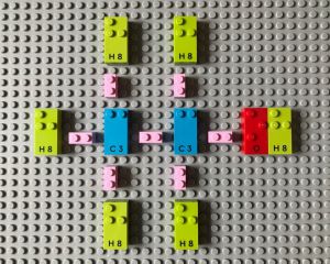 LEGO® Braille Bricks - Chemische Formel © Dipl.Päd.in Karin Trifinopoulos, BEd