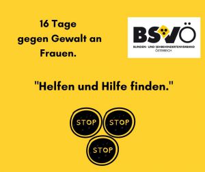 Tage gegen Gewalt an Frauen © BSVÖ