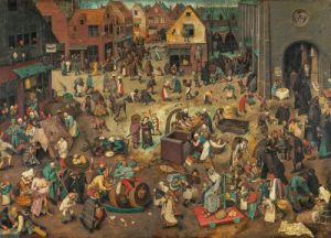 Pieter Bruegel d. Ä. "Kampf zwischen Fasching und Fasten" © Gemäldegalerie