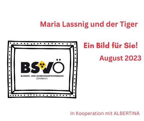 Bild des Monats August Maria Lassnig_mit einem Tiger schlafen © BSVÖ/Albertina