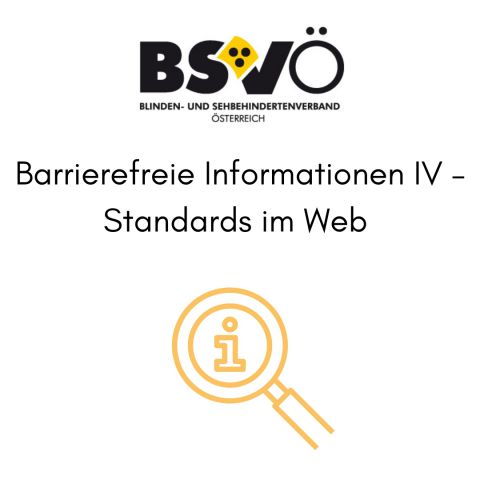 barrierefreie Information © BSVÖ