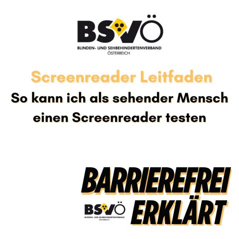 barrierefrei leicht erklärt © BSVÖ