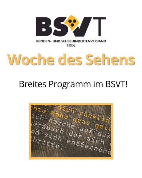 woche des sehens © BSVÖ