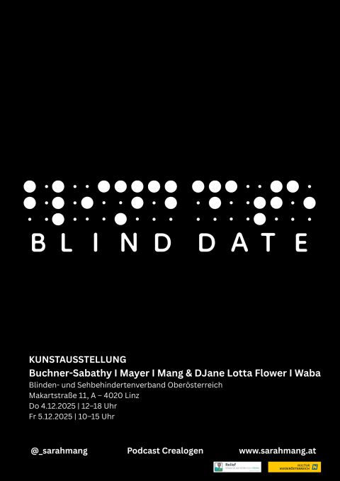 Ausstellungsplakat Blind Date © Sarah Mang