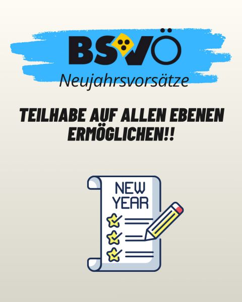 Gute Vorsätze © BSVÖ Gute Vorsätze © BSVÖ
