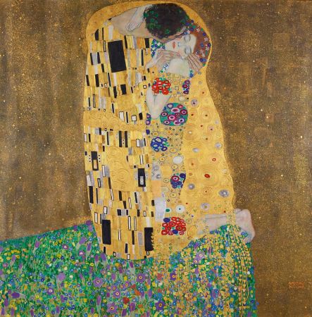 Gustav Klimt, Liebespaar (Kuss) 1908 (vollendet 1909) © © Belvedere, Wien