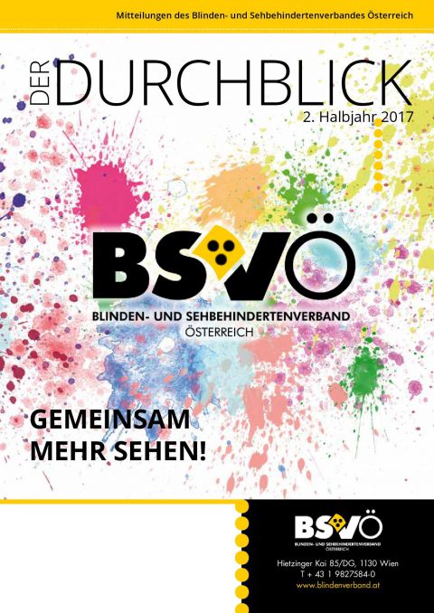 Der Durchblick Cover 2_2017 © BSVÖ