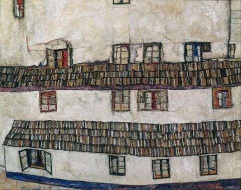 Egon Schiele, Hauswand © Belvedere Wien